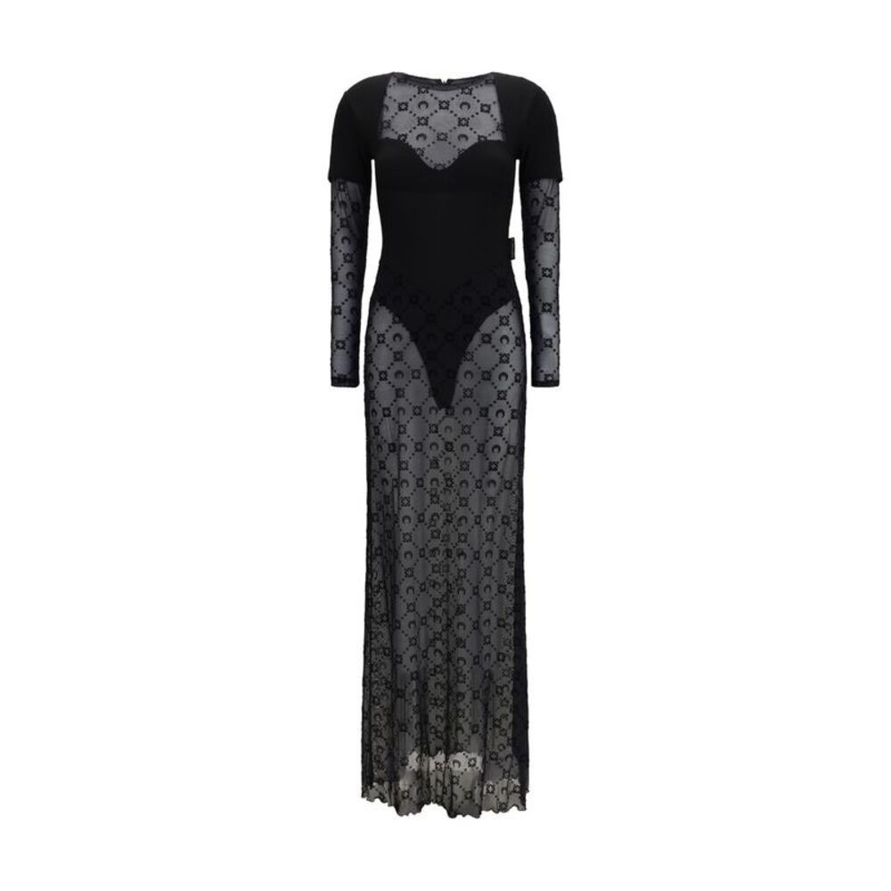 Marine Serre Black Polyamide Casual Women's Dress